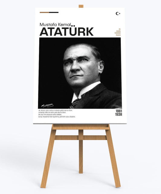 Mustafa Kemal Atatürk Kanvas Tablo - Dekopix