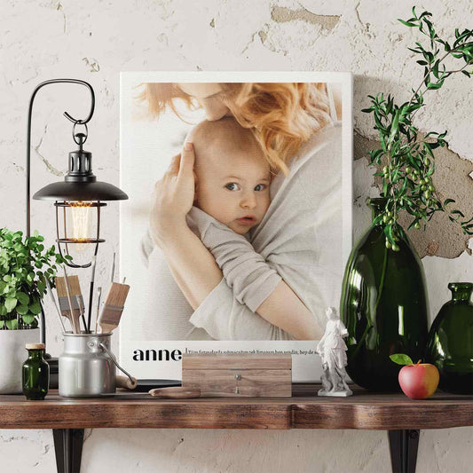 Kişiye Özel - Anne Yazılı - Kanvas Tablo - Dekopix