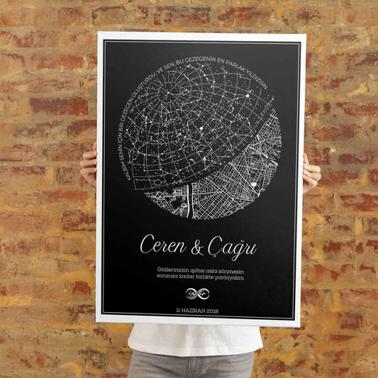 Kişiye Özel - Bizim Dünyamız - Kanvas Tablo - Dekopix