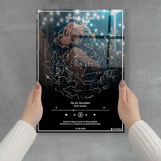 Kişiye Özel - Bizim Şarkımız - Cam Tablo - Dekopix