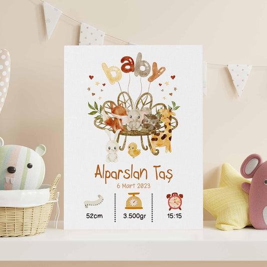 Kişiye Özel - Bohem Konseptli Anı Tablosu - Kanvas Tablo - Dekopix