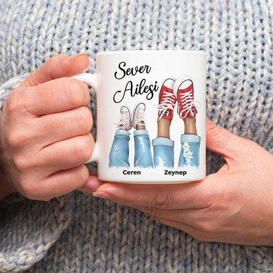 Kişiye Özel - Aile İçin Fotoğraflı - Kupa Bardak - Dekopix