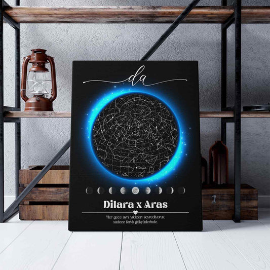 Kişiye Özel - Yıldızlı Anlar - Kanvas Tablo - Dekopix