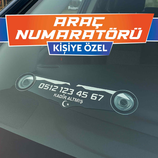 Kişiye Özel - Araç Numaratörü Park Telefon Numaratörü - SPEEDHIGH
